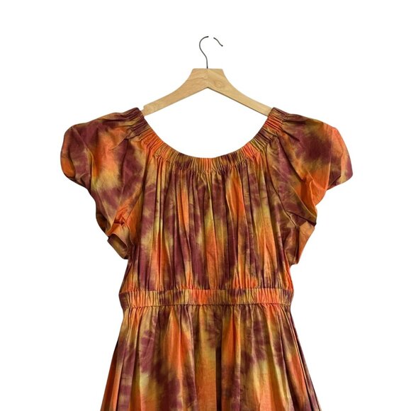 ULLA JOHNSON  Nanette Midi Dress In Topaz, Size 4, New with tag - Picture 14 of 16